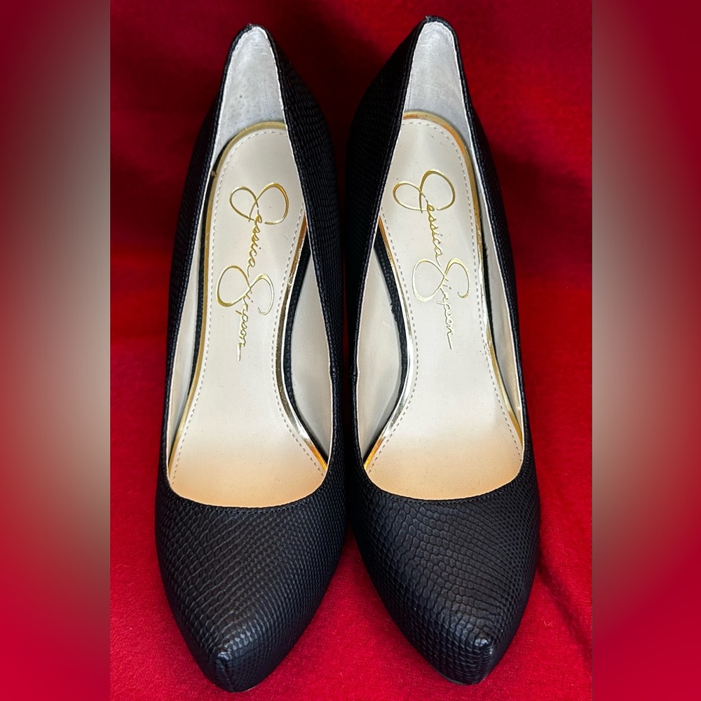 Jessica Simpson Parisah Platform Pump (Black Snack)